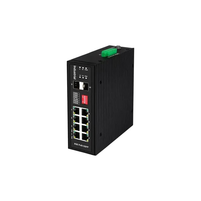 Промышленный HiPoE коммутатор Gigabit Ethernet/ Промышленный HiPoE коммутатор Gigabit Ethernet на 8GE PoE + 2 GE SFP порта. Порты: 1 x GE (10/100/1000Base-T) с PoE BT (до 90W) + 7 x GE (10/100/1000Base-T) с PoE (до 30W) + 2 x GE SFP (1000Base-X). Соответствует стандартам PoE IEEE 802.3af/at/bt. Суммарная мощность PoE до 300W.Встроенная грозозащита 6кВ, электростатическая защита 8кВ. Питание: 2 x входа DC37-57V(315W). БП в комплект НЕ входит. Монтаж на DIN-рейку или на стену (крепление в комплект
