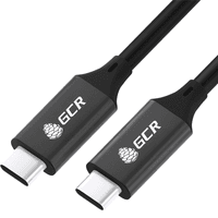 GCR PRO Кабель USB 3.1 (USB 3.2 Gen 2) Type C-С, 2.0m, 100W/20V/5A, M/M, медь, 10 Гбит/с, 4K, черный, AL сase, экран, армирование - фото 2