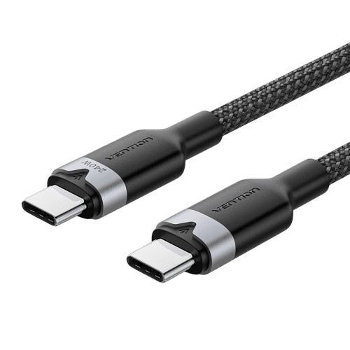 Кабель Vention USB 2.0 CM/CM - 2м. Чёрный 5А PD240W, шт.