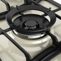 Варочная поверхность Kuppersberg/ KITCHEN RETAIL / Варочная поверхность Kuppersberg, газ, Classic, 86 см, автоматический электроподжиг, газ-контроль, форсунки под сжиженный газ, SABAF конфорки, чугунные решетки, WOK подставка, цвет бежевый, цвет фурнитуры бронзовый - фото 8