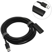 Активный кабель-удлинитель Vention USB 3.0 AM/AF с усилителем - 5м Черный - фото 1