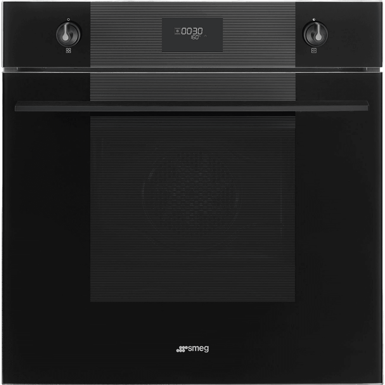 Встраиваемый духовой шкаф SMEG/ Встраиваемый духовой шкаф SMEG, 60 см, Linea, 30-280 градусов, LED-дисплей CompactScreen, галогенная подсветка, 10 режимов, поворотные переключатели Linea, ECO-функция с пониженным энергопотреблением, паровая очистка, размораживание по времени, поднятие теста, поддержание тепла, полезный объем 70 л, цвет черное стекло