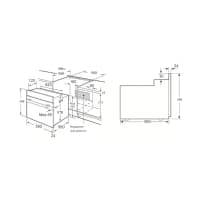 Встраиваемый духовой шкаф Korting/ Газ, Crystal, 59.7 х 59.6 x 56.5, газовая, газовый гриль, газ-контроль, электроподжиг, телескопические направляющие, нержавеющая сталь - фото 7