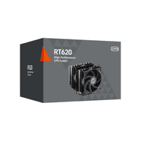 Кулер для процессора PCCooler RT620 PRO BK (250W, 4-pin PWM, 153mm, Al/Cu, 6x6mm, 2x120mm, 73.32CFM, 34.9dBA, 2200RPM, S: 1851/1700/1200/115X, AM5/AM4, черный) - фото 12