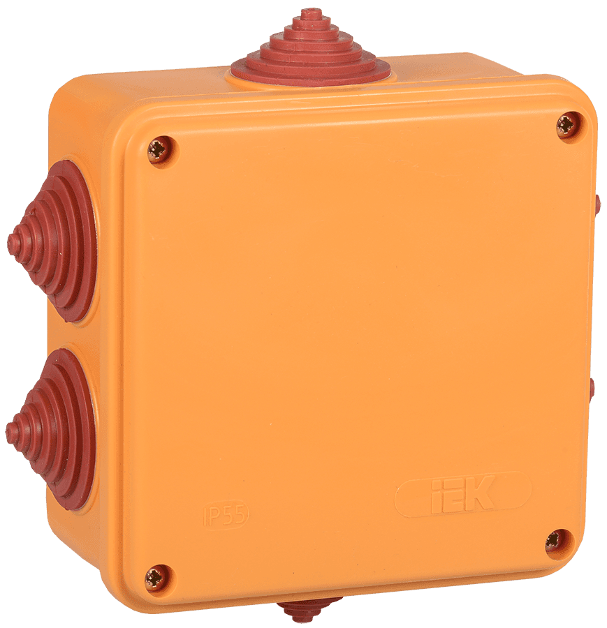 Коробка расп. огн. ПС 100х100х50мм 6P 6мм2 IP55 6 вв. IEK