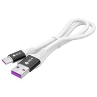 GCR Кабель 0.5m, TypeC POWER DELIVERY 60 W, 5A max, быстрая зарядка, белый TPE, AL case черный, белый ПВХ, 28/22 AWG, GCR-53655 - фото 3