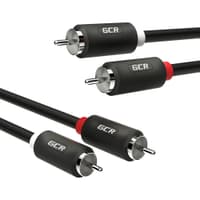 GCR PRO Кабель 12.5m аудио 2 х RCA / 2 х RCA, черный - фото 5