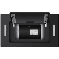 ВЫТЯЖКА HOMSair CROСUS PUSH 52 Glass Black/ полновстраиваемая, кнопочное управление, 3 скорости, 850 м3/ч, до 30 м2, 53 дБ, угольный фильтр CF02X - 2 шт, ШхВхД: 518х191х290 мм, черный цвет - фото 12