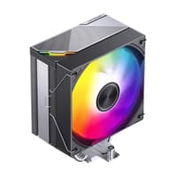 Кулер для процессора/ CPU Cooler JONSBO CA40 ARGB (225W, 4-pin PWM, 157mm, Al/Cu, 4x6mm, ARGB, 1x120mm, 69.61CFM, 32.6dBA, 1800RPM, S: 1851/1700/1200/115X, AM4/AM5 Black) - фото 3