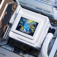 Водяное охлаждение для процессора/ Water Cooling System Thermalright Frozen Warframe SE 240 ARGB White (240mm, LED temp., Black, ARGB/ Fans: 2x120mm, 70.84CFM, 29.8dBA, 2000RPM/ Pump height 59mm, Rad thickness 27mm/ S: 1851, 1700, 1200, 115X, AM5, AM4) - фото 13