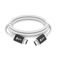 GCR Кабель USB 3.1 (USB 3.2 Gen 1) Type C-С, 0.5m, 100W/20V/5A, M/M, медь, 5 Гбит/с, TPE, AL сase черный, белый - фото 3