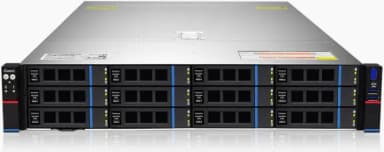 Серверная платформа/ Gooxi SR201-D12R-NV-G2 2U 12 bay server with NVME bp,based on AMD 9004 2 riser cards of PCIe5.0(X32 to x16x16)  2x rear SAS/SATA 2x rear NVME 1300W 1+1 PSU EU power cables rail kit
