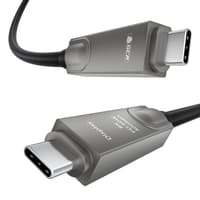 GCR PRO Кабель AOC Type-C 5.0m оптический 8K60Hz, 40Gbps, PD 60W, M/M, черный - фото 2