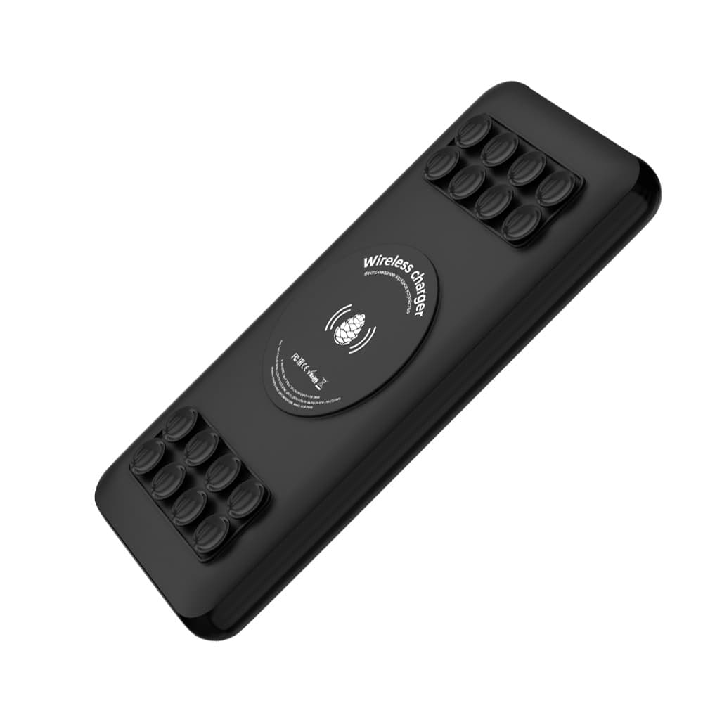 GCR PRO PowerBank на 10000mAh беспроводная зарядка Qi с креплением 15W + QC 3.0 + PD 20W, черный