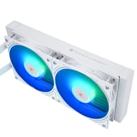 Водяное охлаждение для процессора/ Water Cooling System Thermalright Frozen Warframe SE 240 ARGB White (240mm, LED temp., Black, ARGB/ Fans: 2x120mm, 70.84CFM, 29.8dBA, 2000RPM/ Pump height 59mm, Rad thickness 27mm/ S: 1851, 1700, 1200, 115X, AM5, AM4) - фото 7