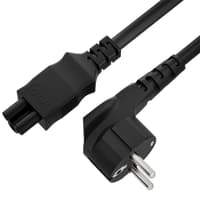 GCR Кабель питания для ноутбука 3.0m, Евровилка угловая - С5, черный, 3*0,5mm, GCR-54408 - фото 3