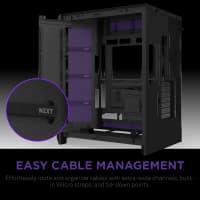 Компьютерный корпус без блока питания Case NZXT H9 Flow (2025), Midi-Tower, TG, 3x140мм + 1x120мм, 2xUSB-A 3.2 + 1xUSB-C 3.2, E-ATX, ATX, mATX, mITX черный - фото 18
