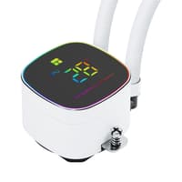Система жидкостного охлаждения/ Water Cooling System Thermalright Frozen Horizon 240 Digital (240mm, LED temp., White, ARGB/ Fans: 2x120mm, 68.9CFM, 28.2dBA, 2000RPM/ Pump height 53.2mm, Rad thickness 27mm/ S: 1700, 1200, 1851, 115X, AM5, AM4) - фото 12