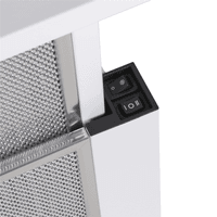 ВЫТЯЖКА HOMSair Flat 50 White/ встраиваемая, кнопочное управление, 2 скорости, 520 м3/ч, до 20 м2, 45 дБ, угольный фильтр CF110 - 1 шт, ШхВхД: 500х176х280 мм, белый цвет - фото 28