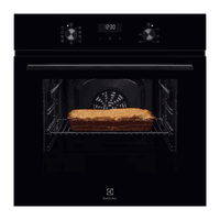 Встраиваемый духовой шкаф ELECTROLUX/ Электрический духовой шкаф с конвекцией, приготовление на пару, объем 65 л, 8 режимов, очистка каталитическая, 2 стекла в дверце, направляющие проволочные, черный цвет - фото 2