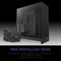 Компьютерный корпус без блока питания Case NZXT H9 Flow (2025), Midi-Tower, TG, 3x140мм + 1x120мм, 2xUSB-A 3.2 + 1xUSB-C 3.2, E-ATX, ATX, mATX, mITX черный - фото 7