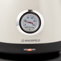 Чайник MAUNFELD/ Чайник MAUNFELD MGK-625BG, мощность 2200 Вт, объем 1.7 л, индикация включения, подсветка, отключение при отсутствии воды, цвет бежевый - фото 9