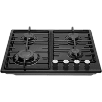 Газовая варочная панель MAUNFELD/ Газовая варочная панель MAUNFELD EGHE.64.3STS-EB/G, механическое управление, 4 конфорки, мощность конфорок 2600, 1700, 1700, 1000, электроподжиг, газ-контроль, цвет черный - фото 6