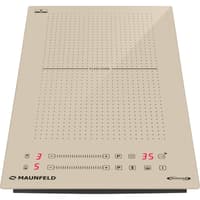 Индукционная варочная панель MAUNFELD/ Индукционная варочная панель с Flex Zone и Booster MAUNFELD CVI292S2FBG Inverter, 2 конфорки, мощность конфорок 1200, 2000, сенсорное управление, таймер, быстрый нагрев, автоматическое выключение, бустер, блокировка панели, пауза, цвет бежевый - фото 8