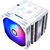 Кулер для процессора/ CPU Cooler Thermalright Peerless Assassin 120 Digital White ARGB (4-pin PWM, LED temp., 162mm, Ni/Cu, 6x6mm, ARGB, 2x120mm, 88.89CFM, 25.6dBA, 1850RPM, S: 1851, 1700, 1200, 115X, AM5, AM4, white) - фото 6