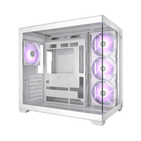 Корпус без блока питания/ Case PCCooler C3T700 ARGB WH, Midi-Tower, TG, 4x120mm ARGB, 1xUSB-A 3.0 + 1xUSB-A 2.0 + 1xUSB-C, ATX, mATX, mITX White - фото 10