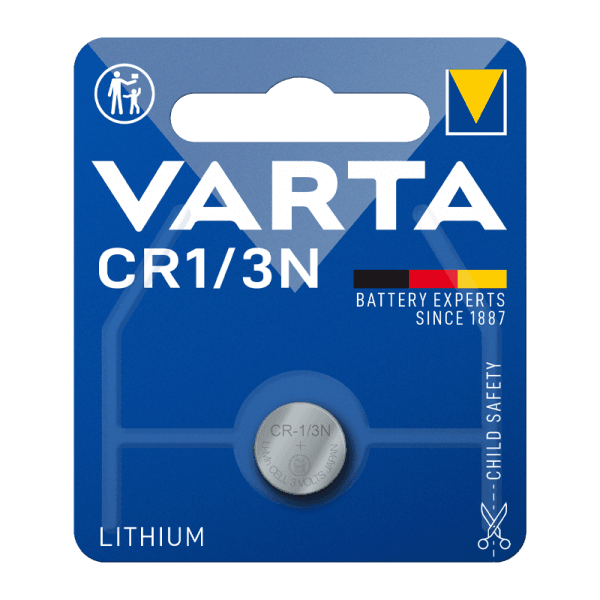 Батарейка/ Батарейка Varta ELECTRONICS CR1/3N BL1 Lithium 3V (6131) (1/10/100) (1 шт.)