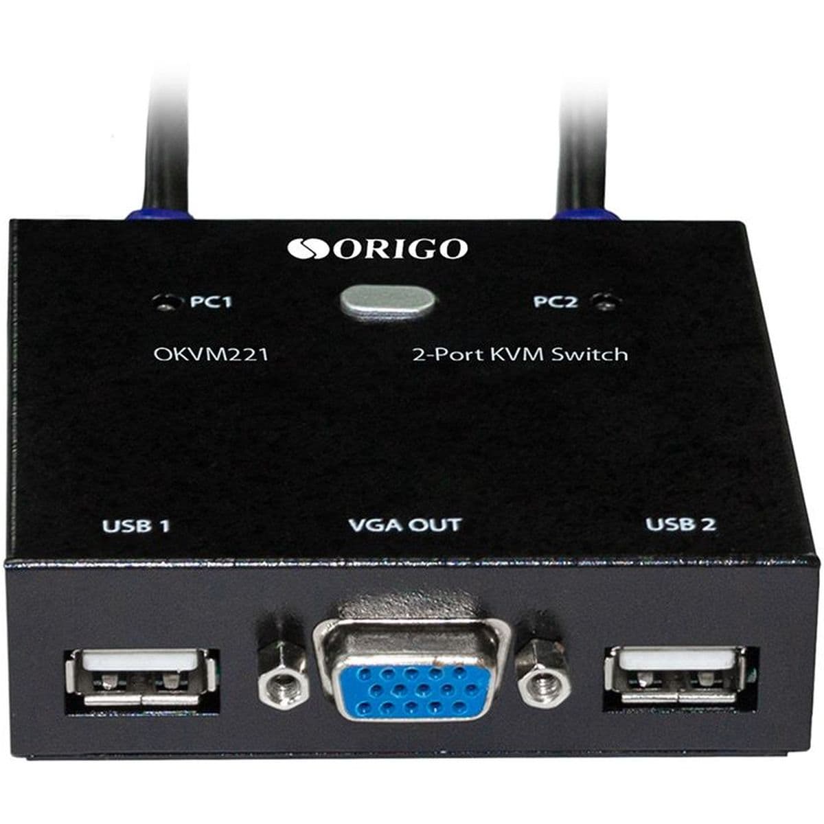 Коммутатор/ 2-портовый KVM-переключатель с портами VGA и USB
