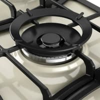 Варочная поверхность Kuppersberg/ KITCHEN RETAIL / Варочная поверхность Kuppersberg, газ, Classic, 86 см, автоматический электроподжиг, газ-контроль, форсунки под сжиженный газ, SABAF конфорки, чугунные решетки, WOK подставка, цвет бежевый, цвет фурнитуры бронзовый - фото 7