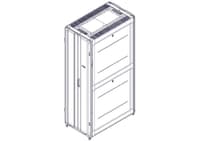 Шкаф Systeme Electric, серия Uniprom, 42U-600/1070, боковые панели 4шт, черный - фото 11