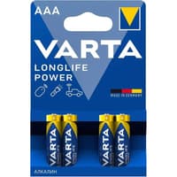 Батарейка AAA/ Батарейка Varta LONGLIFE POWER (HIGH ENERGY) LR03 AAA BL4 Alkaline 1.5V (4903) (4/40/200) (4 шт.) - фото 2