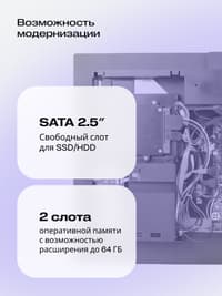 Моноблок/ HIPER V6 23.8"(1920x1080 (матовый) IPS)/Intel Core i3 14100(3.5Ghz)/8192Mb/256PCISSDGb/noDVD/BT/WiFi/war 1y/6.45kg/черный/Win11Pro + Cam 5.0 SD/Проводные МК/WiFi6 - фото 17