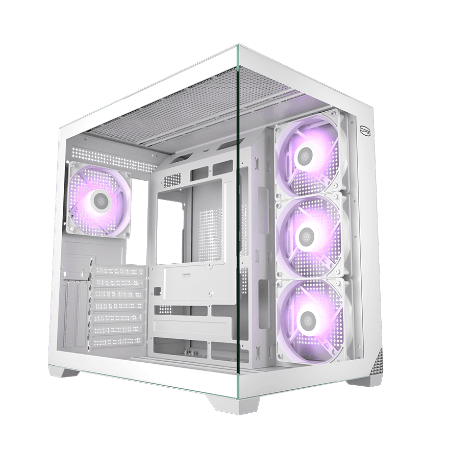 Корпус без блока питания/ Case PCCooler C3T700 ARGB WH, Midi-Tower, TG, 4x120mm ARGB, 1xUSB-A 3.0 + 1xUSB-A 2.0 + 1xUSB-C, ATX, mATX, mITX White