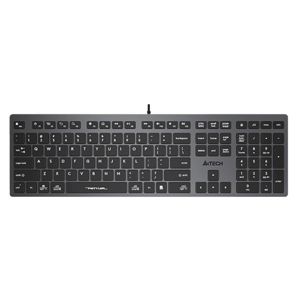 Клавиатура A4Tech Fstyler FX50 серый USB slim Multimedia (FX50 GREY)