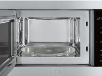Встраиваемые микроволновые печи SMEG/ Classica, Встраиваемая микроволновая печь, 60 см, высота 38 см, черное стекло + нержавеющая сталь. - фото 3