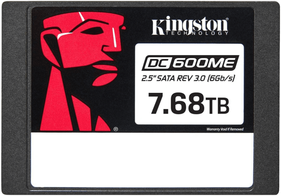 Твердотельный накопитель/ Kingston SSD DC600M, 7680GB, 2.5" 7mm, SATA3, 3D TLC, R/W 560/530MB/s, IOPs 94 000/34 000, TBW 14016, DWPD 1 (12 мес)