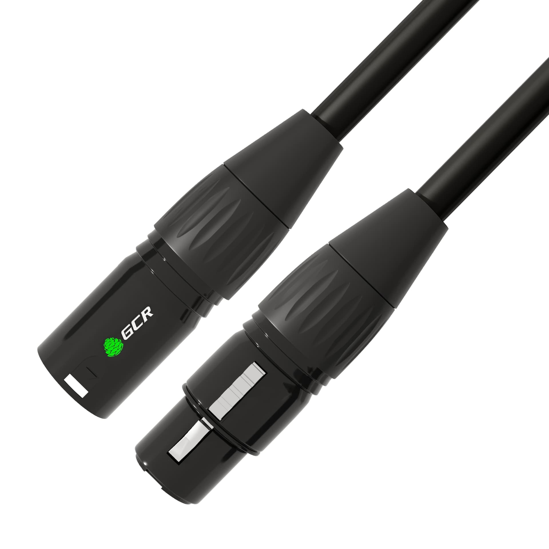 GCR PRO Кабель 5.0m микрофонный XLR M / XLR F, черный, AL case