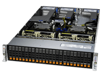 Серверная платформа/ Server AS-2125HS-TNR (bundle3): 2U / 2x AMD EPYC 9004/9005* / 24x DDR5 RDIMM / 24x Hs 2.5" NVMe*/SATA/SAS*/ 1x 480Gb NVMe M.2 / 1x dual-port 1GbE RJ45 / 2x 1600W Power (20 NVME config) - фото 1