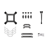 Кулер для процессора PCCooler RT620 PRO BK (250W, 4-pin PWM, 153mm, Al/Cu, 6x6mm, 2x120mm, 73.32CFM, 34.9dBA, 2200RPM, S: 1851/1700/1200/115X, AM5/AM4, черный) - фото 9