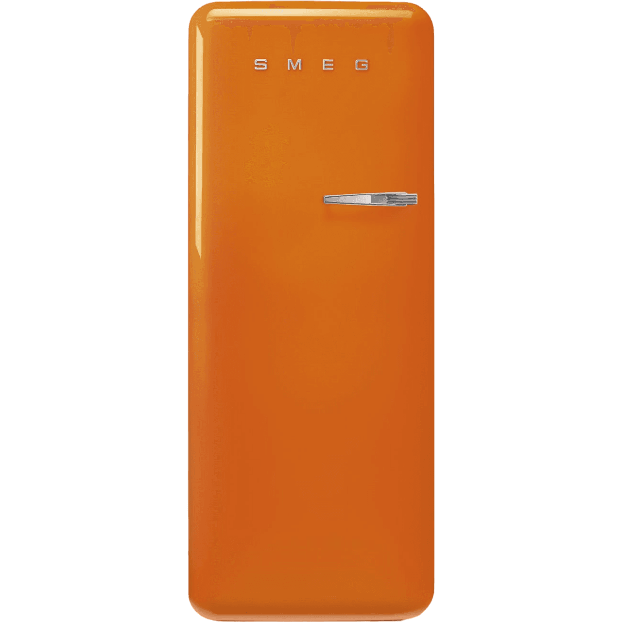 Холодильник SMEG/ Холодильник SMEG, отдельностоящий, стиль 50-х, однокамерный, внутренняя морозильная камера, объем 270 л, инверторный компрессор, энергоэффективность С, цвет оранжевый