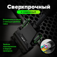 GCR PRO Кабель PROF 5.0m DVI-D, ECO Soft капрон, DVI/DVI, 25M/25M, GOLD, медь, черный, ферритовые кольца, 3 Х экран с армированием - фото 4