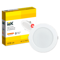 Светильник LED ДВО 1613 белый круг 12Вт 3000К IP20 IEK - фото 6
