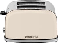 Тостер MAUNFELD/ Тостер,механическое управление,2 отсека, 950 Вт, дисплей, регулировка степени поджаривания, индикация степени поджаривания, функция подогрева, подсветка элементов управления, поддон для сбора крошек, цвет бежевый - фото 3