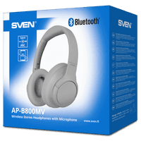 Беспроводные стереонаушники с микрофоном SVEN AP-B800MV, серый (Bluetooth, hybrid ANC, APP, 4 mics 500mAh) - фото 10