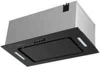 ВЫТЯЖКА HOMSair CROСUS PUSH 52 Glass Black/ полновстраиваемая, кнопочное управление, 3 скорости, 850 м3/ч, до 30 м2, 53 дБ, угольный фильтр CF02X - 2 шт, ШхВхД: 518х191х290 мм, черный цвет - фото 1