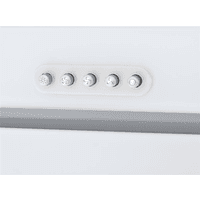 ВЫТЯЖКА HOMSair CROСUS PUSH 52 Glass White/ полновстраиваемая, кнопочное управление, 3 скорости, 850 м3/ч, до 30 м2, 53 дБ, угольный фильтр CF02X - 2 шт, ШхВхД: 518х191х290 мм, белый цвет - фото 16